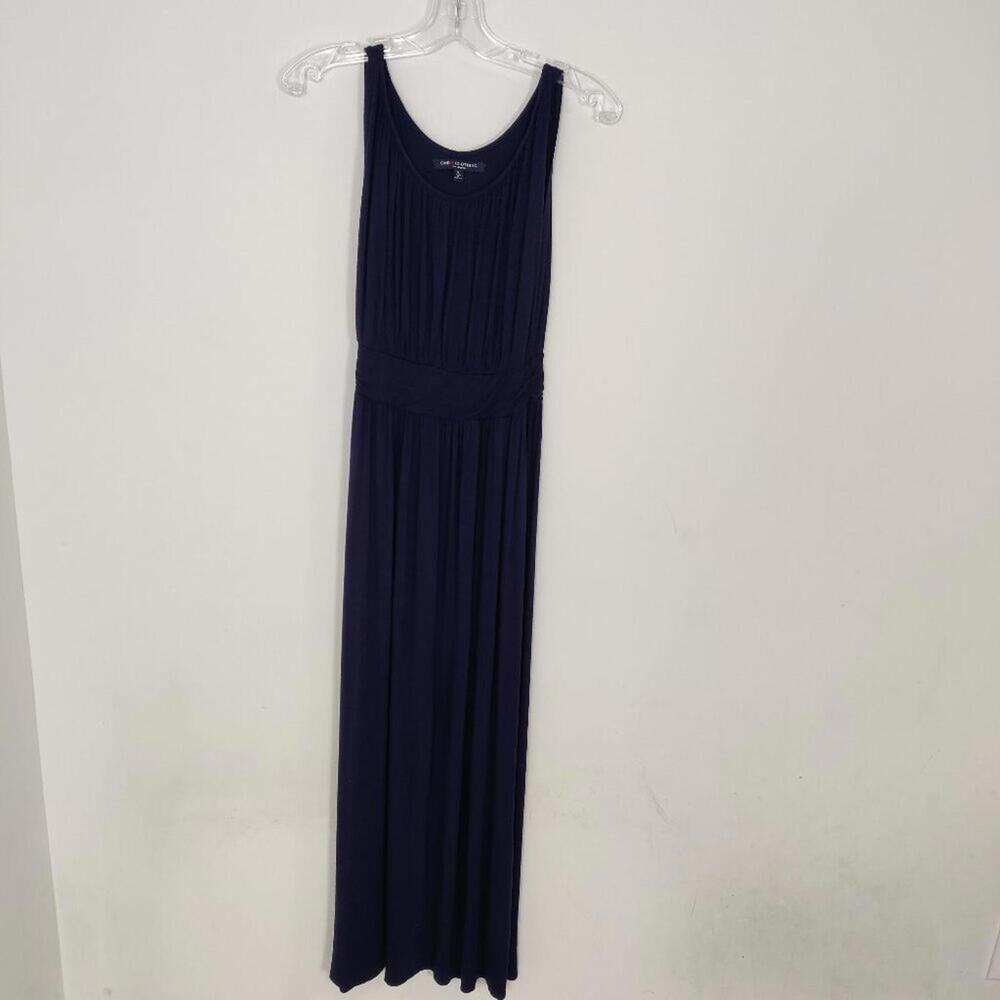 One Clothing Women's Navy Blue Empire Waist Maxi Dress Size Small Casual
